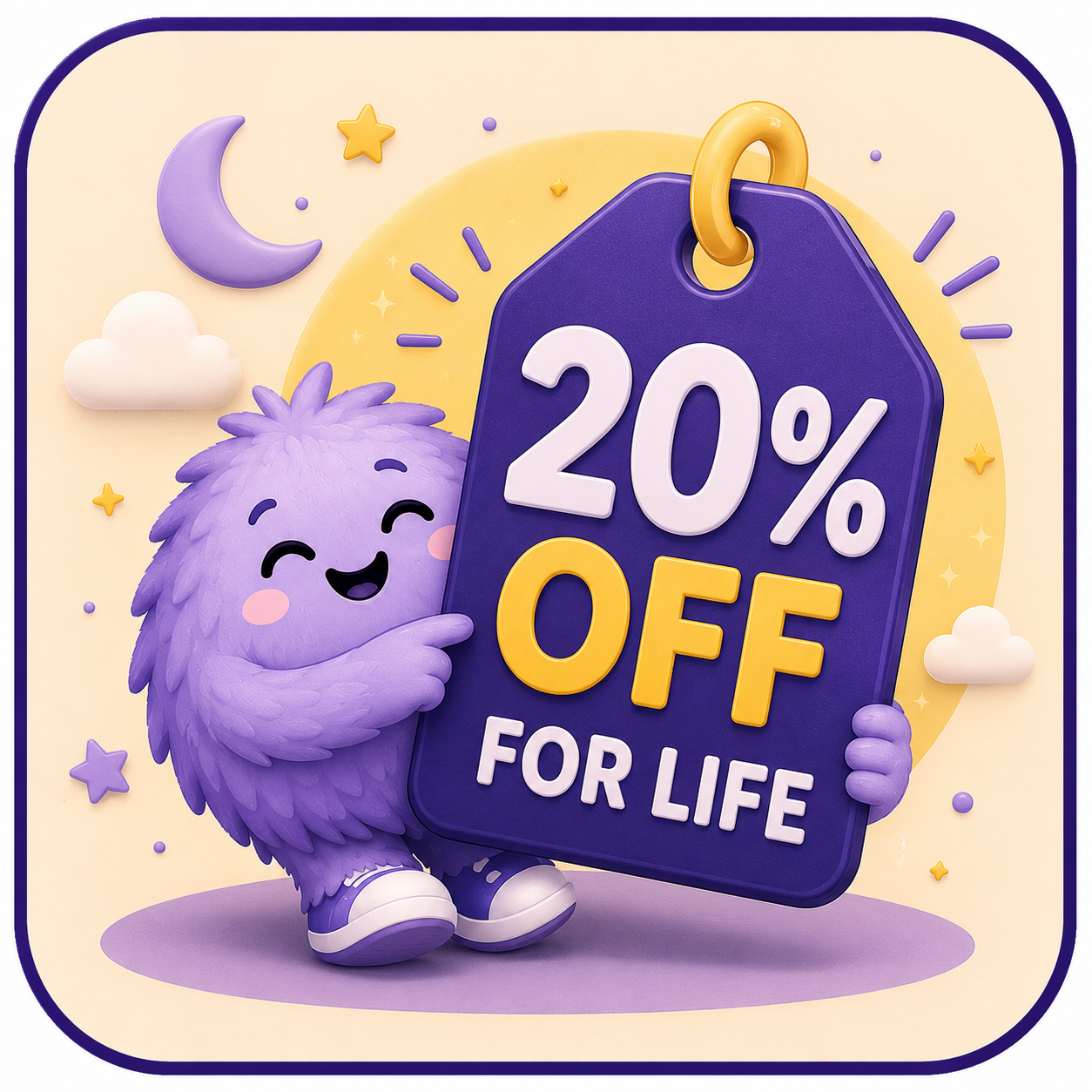 20% off for life